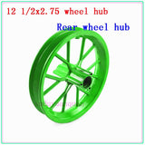 12.5'' Front or Rear rim 12 1/2x2.75 wheel hub use 12 1/2x2.75 tire for Dirt Bike MX350 MX400 43CC 47CC 49CC Mini Moto E-Scooter