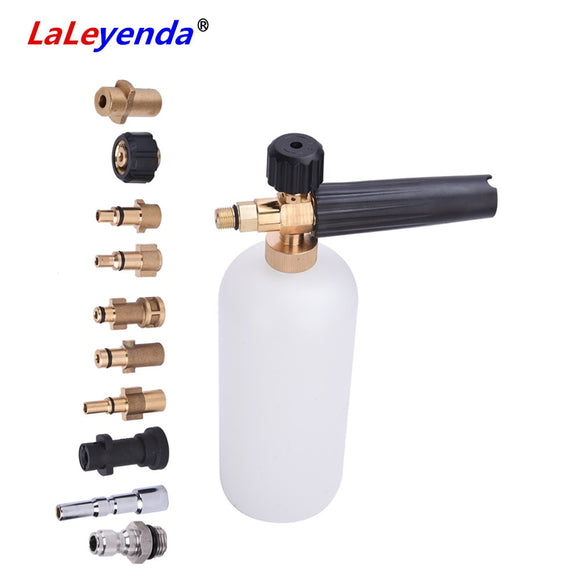 LaLeyenda Pressure Washer Snow Foam Generator Nozzles Adapter for Karcher/LAVOR/intersko/Makita Car Wash Lance Soap Cannon Gun
