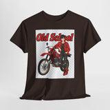 T-Shirt unisex en coton épais - Old School HONDA - Impression face Avant & Arrière