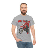 T-Shirt unisex en coton épais - Old School HONDA - Impression face Avant & Épaule gauche