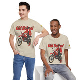 T-Shirt unisex en coton épais - Old School HONDA - Impression face Avant & Épaule gauche