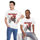 T-Shirt unisex en coton épais - Old School HONDA - Impression face Avant & Épaule gauche