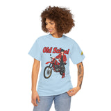 T-Shirt unisex en coton épais - Old School HONDA - Impression face Avant & Épaule gauche