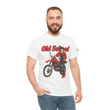 T-Shirt unisex en coton épais - Old School HONDA - Impression face Avant & Épaule gauche