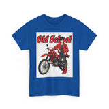 T-Shirt unisex en coton épais - Old School HONDA - Impression face Avant & Arrière