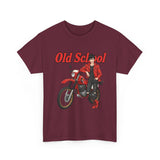 T-Shirt unisex en coton épais - Old School HONDA - Impression face Avant