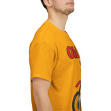 T-Shirt unisex en coton épais - Old School HONDA - Impression face Avant & Épaule gauche