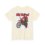 T-Shirt unisex en coton épais - Old School HONDA - Impression face Avant & Arrière