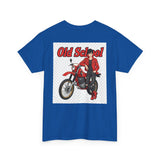 T-Shirt unisex en coton épais - Old School HONDA - Impression face Avant & Arrière