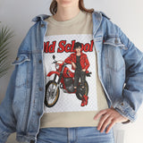 T-Shirt unisex en coton épais - Old School HONDA - Impression face Avant & Arrière