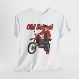 T-Shirt unisex en coton épais - Old School HONDA - Impression face Avant