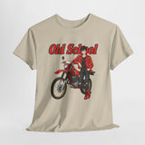 T-Shirt unisex en coton épais - Old School HONDA - Impression face Avant