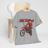 T-Shirt unisex en coton épais - Old School HONDA - Impression face Avant & Épaule gauche