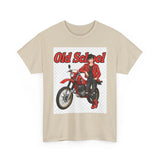 T-Shirt unisex en coton épais - Old School HONDA - Impression face Avant & Arrière