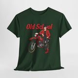 T-Shirt unisex en coton épais - Old School HONDA - Impression face Avant