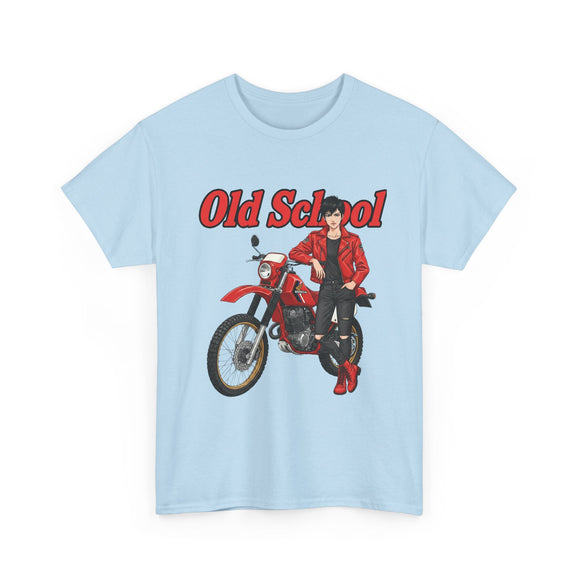 T-Shirt unisex en coton épais - Old School HONDA - Impression face Avant