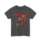 T-Shirt unisex en coton épais - Old School HONDA - Impression face Avant