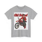T-Shirt unisex en coton épais - Old School HONDA - Impression face Avant & Arrière