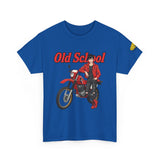 T-Shirt unisex en coton épais - Old School HONDA - Impression face Avant & Épaule gauche