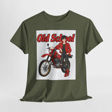 T-Shirt unisex en coton épais - Old School HONDA - Impression face Avant & Arrière