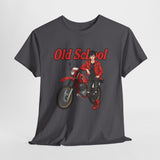 T-Shirt unisex en coton épais - Old School HONDA - Impression face Avant