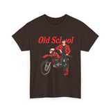 T-Shirt unisex en coton épais - Old School HONDA - Impression face Avant