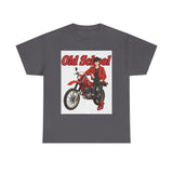 T-Shirt unisex en coton épais - Old School HONDA - Impression face Avant & Arrière