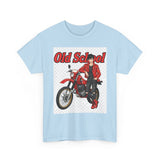 T-Shirt unisex en coton épais - Old School HONDA - Impression face Avant & Arrière