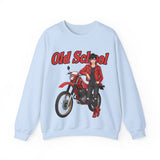 Sweatshirt unisex en coton épais - Old School HONDA - Impression face Avant