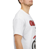 T-Shirt unisex en coton épais - Old School HONDA - Impression face Avant & Épaule gauche