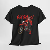 T-Shirt unisex en coton épais - Old School HONDA - Impression face Avant