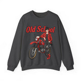 Sweatshirt unisex en coton épais - Old School HONDA - Impression face Avant