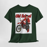 T-Shirt unisex en coton épais - Old School HONDA - Impression face Avant & Arrière