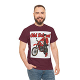 T-Shirt unisex en coton épais - Old School HONDA - Impression face Avant & Arrière