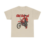 T-Shirt unisex en coton épais - Old School HONDA - Impression face Avant