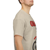 T-Shirt unisex en coton épais - Old School HONDA - Impression face Avant & Épaule gauche