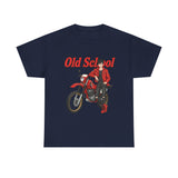 T-Shirt unisex en coton épais - Old School HONDA - Impression face Avant