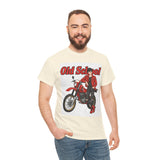 T-Shirt unisex en coton épais - Old School HONDA - Impression face Avant & Arrière