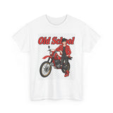 T-Shirt unisex en coton épais - Old School HONDA - Impression face Avant & Arrière