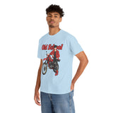 T-Shirt unisex en coton épais - Old School HONDA - Impression face Avant