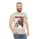 T-Shirt unisex en coton épais - Old School HONDA - Impression face Avant & Arrière