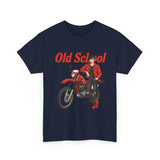 T-Shirt unisex en coton épais - Old School HONDA - Impression face Avant