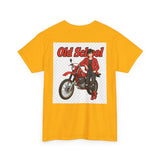 T-Shirt unisex en coton épais - Old School HONDA - Impression face Avant & Arrière