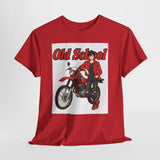 T-Shirt unisex en coton épais - Old School HONDA - Impression face Avant & Arrière