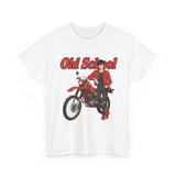 T-Shirt unisex en coton épais - Old School HONDA - Impression face Avant