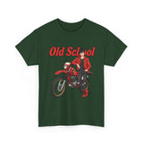 T-Shirt unisex en coton épais - Old School HONDA - Impression face Avant
