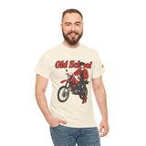 T-Shirt unisex en coton épais - Old School HONDA - Impression face Avant & Épaule gauche