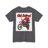 T-Shirt unisex en coton épais - Old School HONDA - Impression face Avant & Arrière