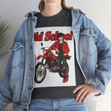 T-Shirt unisex en coton épais - Old School HONDA - Impression face Avant & Arrière