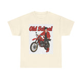 T-Shirt unisex en coton épais - Old School HONDA - Impression face Avant & Arrière